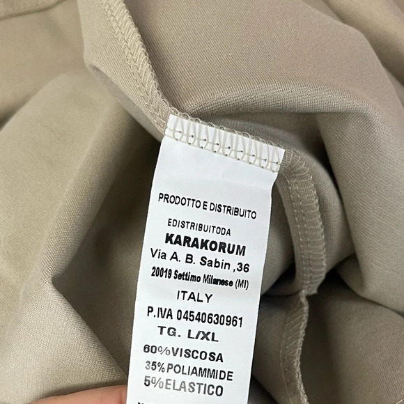 Karakorum Long Jacket Womens Size Large XL Tan Khaki Button Closure - Picture 6 of 9